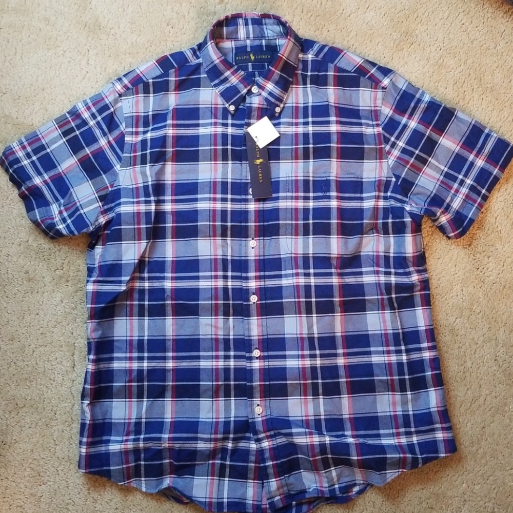 NWT Ralph Lauren polo short sleeve shirt size L